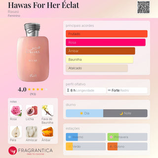 PERFUME HAWAS FOR HER ÉCLAT RASASI  - 100ML