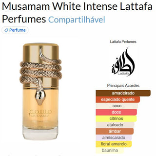 PERFUME MUSAMAM WHITE INTENSE LATTAFA  - 100ML