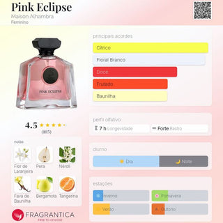 PERFUME PINK ECLIPSE MAISON ALHAMBRA - 100 ML