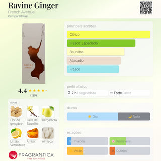 PERFUME RAVINE GINGER FRENCH AVENUE - 100ML