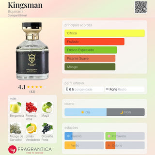 EXTRATO DE PERFUME KINGSMAN BUJAIRAMI - 100ML