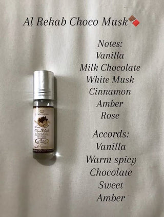 PERFUME EM ÓLEO CHOCO MUSK AL REHAB CROWN - 6ML