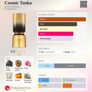 PERFUME COSMIC TONKA FRENCH AVENUE - 100ML