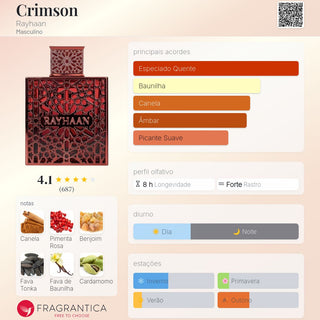 PERFUME CRIMSON RAYHAAN - 100ML
