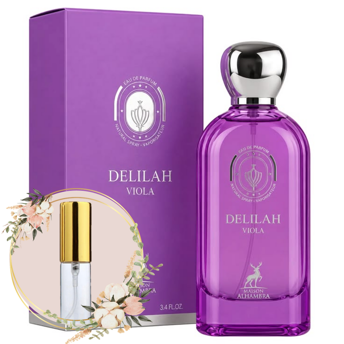DECANTE DELILAH VIOLA MAISON ALHAMBRA - 5ML