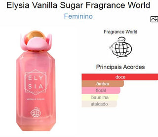 PERFUME ELYSIA VANILLA SUGAR FRAGRANCE WORLD - 100ML