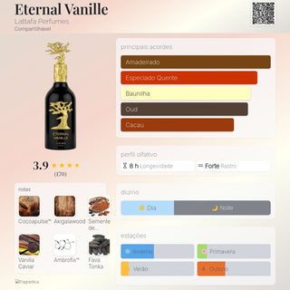 PERFUME ETERNAL VANILLE LATTAFA PRIDE - 100 ML