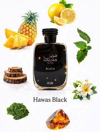 PERFUME HAWAS BLACK RASASI - 100ML