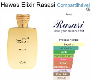 PERFUME HAWAS ELIXIR RASASI - 100ML