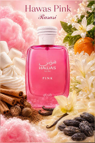 PERFUME HAWAS PINK RASASI - 100ML