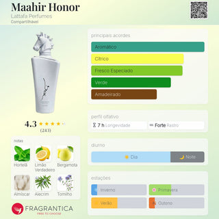 PERFUME MAAHIR HONOR LATTAFA PRIDE - 100 ML