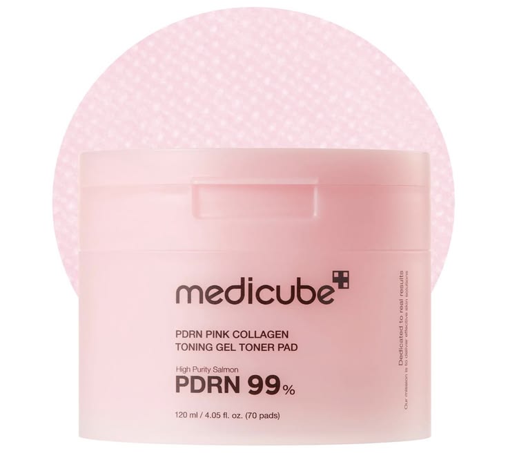 MEDICUBE PDRN PINK COLLAGEN TONING GEL TONER PAD - 70 PCS
