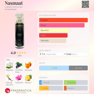 PERFUME NASMAAT LATTAFA - 100 ML