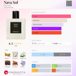 PERFUME RAYHAAN NAVA SOL - 100ML