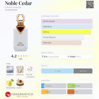 PERFUME NOBLE CEDAR FRENCH AVENUE - 100ML