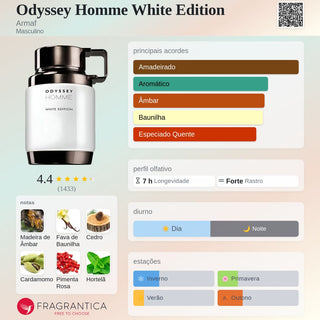 PERFUME ODYSSEY HOMME WHITE EDITION ARMAF - 100ML