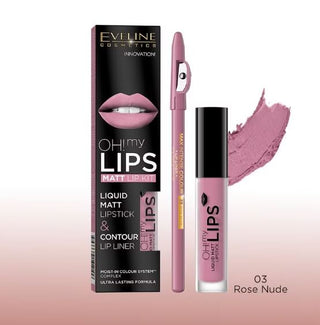 OH! MY LIPS MATT LIP KIT EVELINE - 03 ROSE NUDE - 4,5 ML