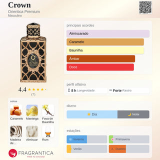 PERFUME CROWN ORIENTICA - 80 ML