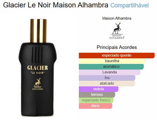 PERFUME GLACIER LE NOIR MAISON ALHAMBRA - 100ML