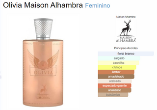 PERFUME OLIVIA MAISON ALHAMBRA - 80ML