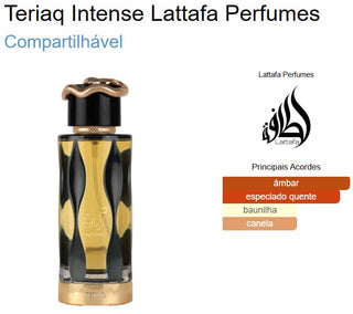 PERFUME TERIAQ INTENSE LATTAFA  - 100ML