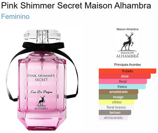 PERFUME PINK SHIMMER SECRET MAISON ALHAMBRA - 100ML