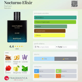 PERFUME RAYHAAN NOCTURNO ELIXIR - 100ML