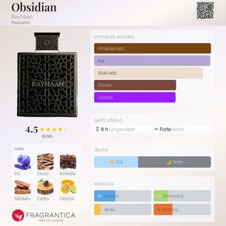 PERFUME RAYHAAN OBSIDIAN - 100ML