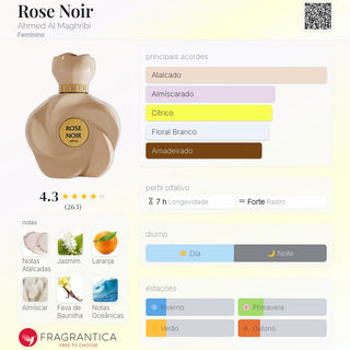 PERFUME ROSE NOIR AHMED AL MAGHRIBI - 75ML