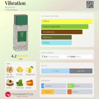EXTRATO DE PERFUME VIBRATION BUJAIRAMI - 100ML