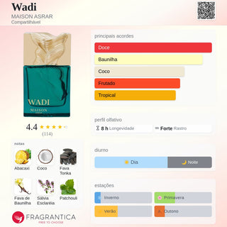PERFUME WADI MAISON ASRAR - 100ML